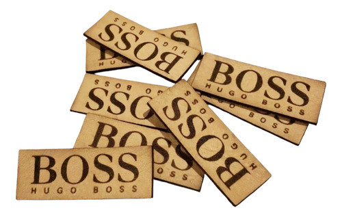 Etiquetas Personalizadas Cuero Natural X10u 0