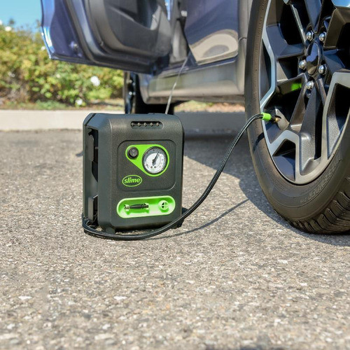 Inflador Compresor Multiuso Doble Manguera 12v Slime 1