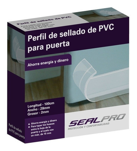 Burlete Zocalo Sellado Para Puerta Adhesivo De Pvc 0
