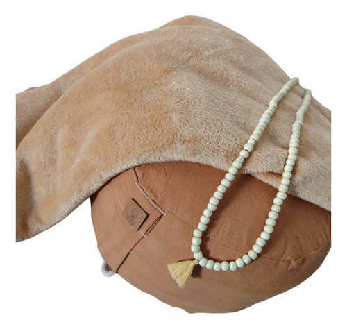 Kit Zafu + Japa Mala + Manta Color Canela 1
