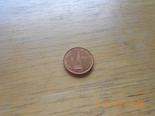Euro Italia Moneda De 2 Centavos Año 2007 0