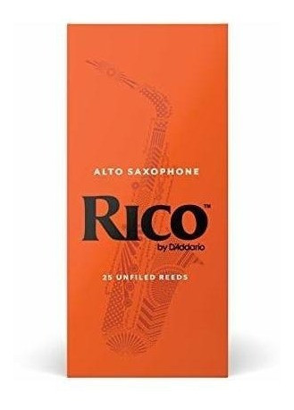 Cañas Para Saxo Tenor Rico Strength 2.5 Paquete De 25 Unid. 1