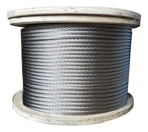 Cable De Acero Galvanizado Flexible 6x7+1 Ø 4mm X 10m 0