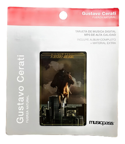 Tarjeta Música Digital Coleccionable Cerati Fuerza Natural. 0