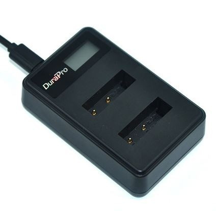 Cargador Dual Lcd P/np-f550/570-indicador Lcd - Leds 1