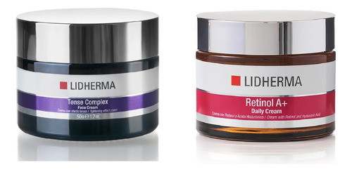 Kit Tense Complex Face Cream + Retinol A+ Daily Lidherma 0