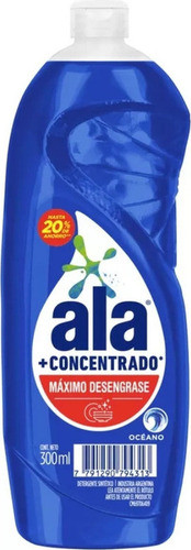 Detergente Concentrado Ala Oceano 300 Ml X12u 0