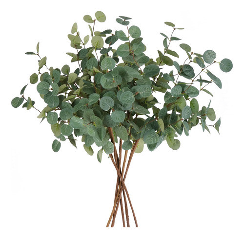 Beferr 6 Tallos Eucalipto Artificiales Altos, 24 Ramas Hogar 0