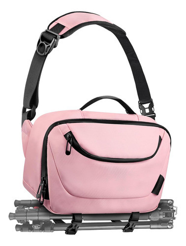 Bolsa Cruzada Para Camara Dslr/slr Rosa Soporte Para Trip... 0