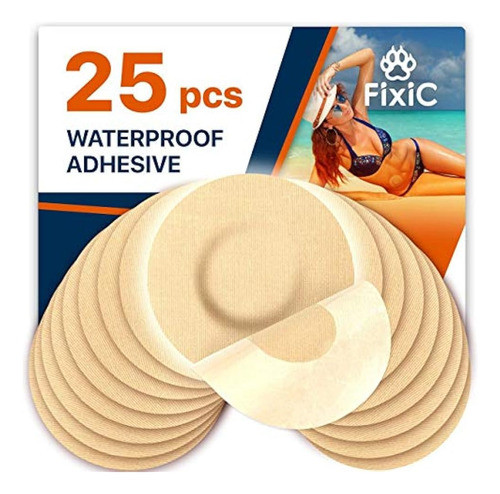 Fixic 25pcs Parches Adhesivos Impermeables Sin Pegamento Pre 0