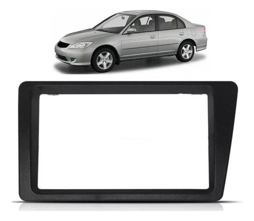 Marco Frente Adaptador Honda Civic 2001 2006 2 Din 1 Din 0