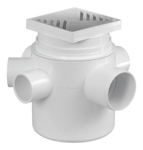 Rejilla Pileta Patio 5 Entradas Acero Inoxidable 10 X 10 Cm 0