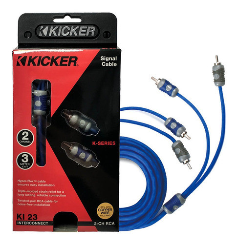 Cable Kicker Rca  3 Metros 2 Canales 46ki23 K Series 0