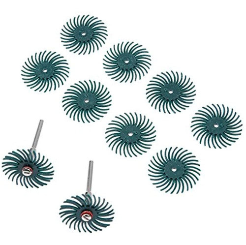 10 Brochas De Cerdas Radiales Para Disco Surtido De Pinceles 1