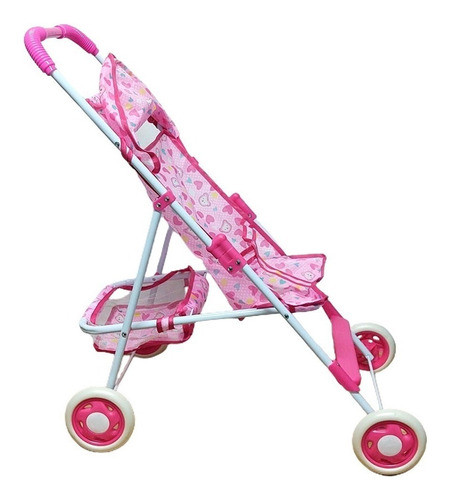 Cochecito Coche Grande De Paseo Muñecas Bebe Plegable 1
