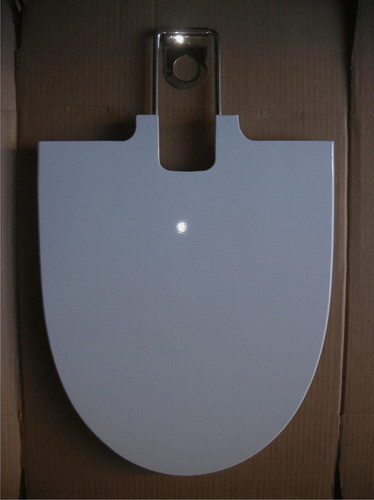 Tapa Asiento Para Bidet De Madera Marina Blanco H. Cromado 1