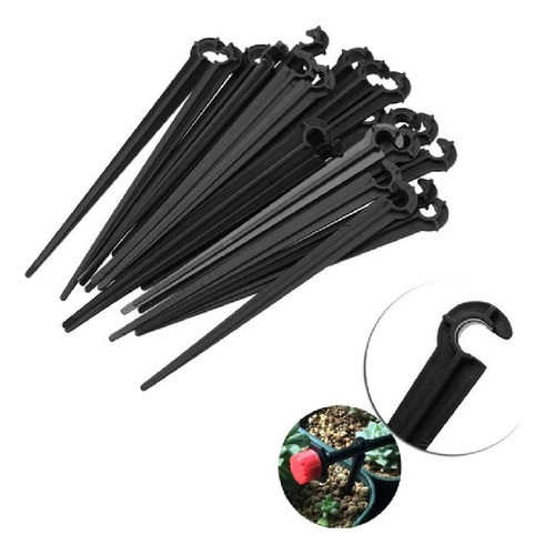 Estaca Sostenedora Microtubo 4 Mm Riego Pack X 100 Unidades 0