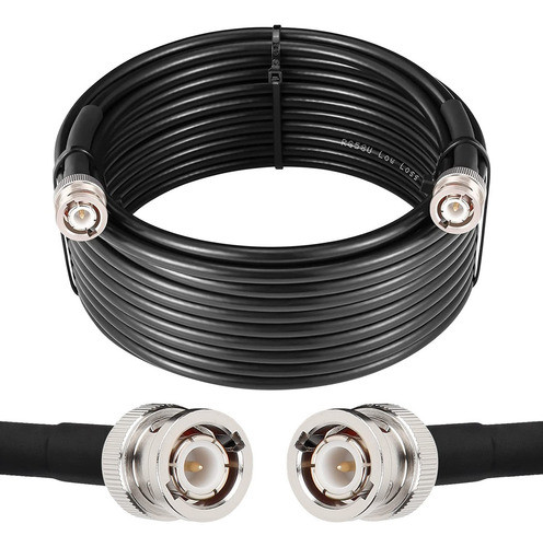 Mookeerf Cable Coaxial Bnc Macho A Bnc Macho De 25 Pies, Cab 0