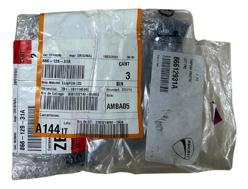 Soporte De Carroceria Izquierdo Ducati Original 0