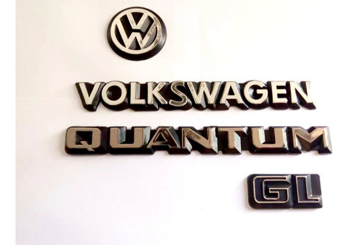 Kit Emblemas Insignias Vw Volkswagen Quantum  Gl 1987 1988 0