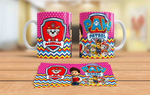 Taza De Paw Patrol Personalizada En Plástico 1