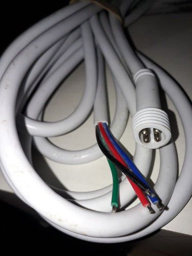 Conector Rgb Macho Led De Exterior 5 Metros Color Blanco 1