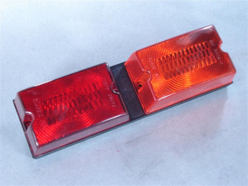 Faro Universal Rectangular Doble Ambar Rojo 0