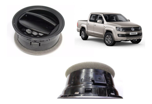Difusor Aire Rejilla Tablero Vw Amarok Negro 0