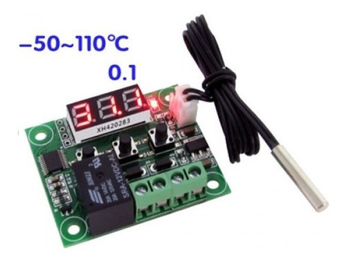 Termostato Digital 12v Con Rele Control De Temperatura W1209 0