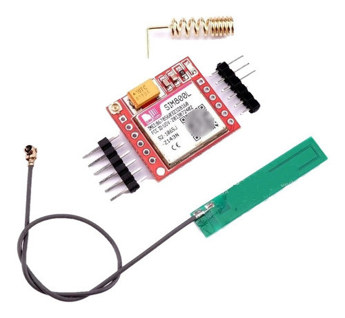 Modulo Celular Gsm Gprs Sim800l Sim800 Antena Arduino Ubot 0