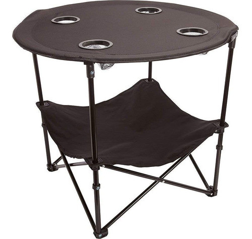 Mesa De Camping Plegable Atsena Hogar Pesca Jardin - Negra 0