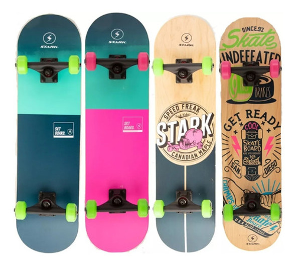 Skate Tabla Maple Canadiense  Rulemanes Abec7 Tiendabici 0