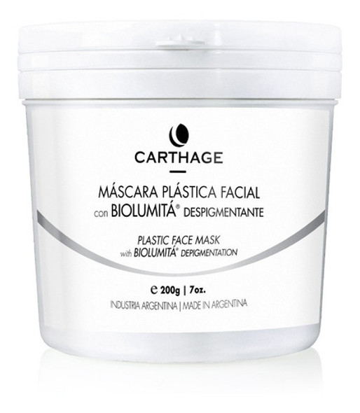Mascara Facial Plástica Despigmentante C/ Biolumita Carthage 0