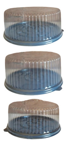 Tortera Plástica Descartable Con Tapa Cristal 32 Alta (5 U.) 0