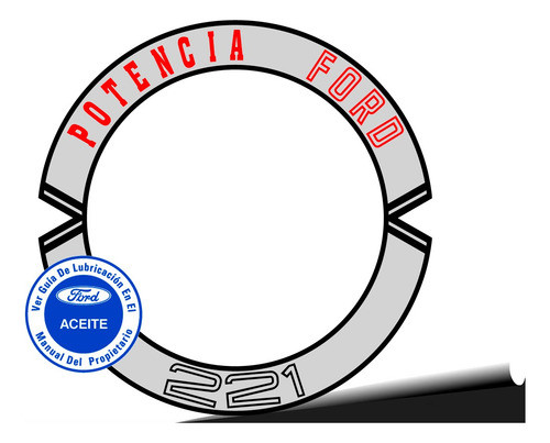 Calco Filtro De Aire Ford Falcon 221 + Calco Tapa Aceite 0