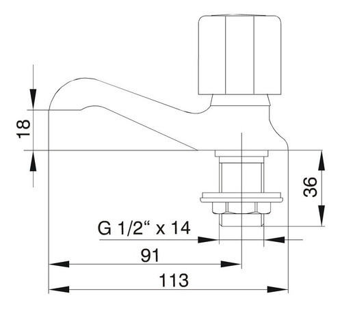Canilla Fv Allegro 0221/15 Lavatorio Mesada Un Agua Ahora 12 1