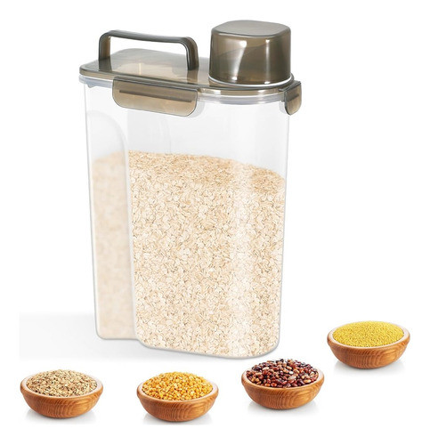 Contenedor De Almacenamiento De Arroz Tbmaxs De 10 Libras, D 0