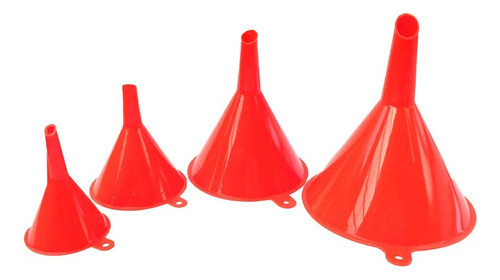 Embudo Trasvasador Nafta Aceite Agua Liquidos Juego X 4 0