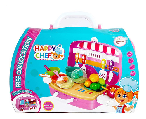 Set De Cocina Mini Valija Con Accesorios Sebigus 53602 0
