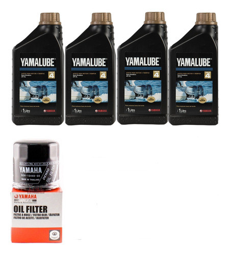 Kit De Cambio De Aceite Original Yamaha 100 Hp 4t 0
