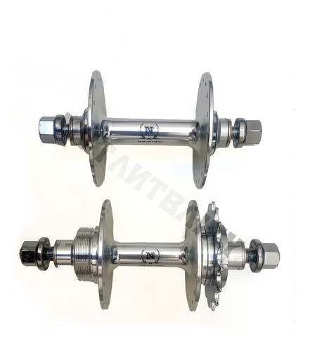 Juego De Mazas Novatec Flipflop 32ag Plateadas Fixie Pista 0