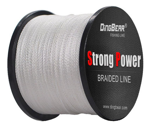 Tanza De Pesca Trenzada Dingbear 400m 0.60mm Blanco Super Fu 0