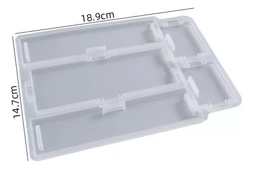 Molde De Silicona Cajita Rectangular Especial Resina 1