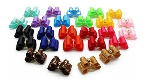 Yoy 24pcs12 Pares Adorable Grosgrain Cinta Pet Dog Arcos Del 1