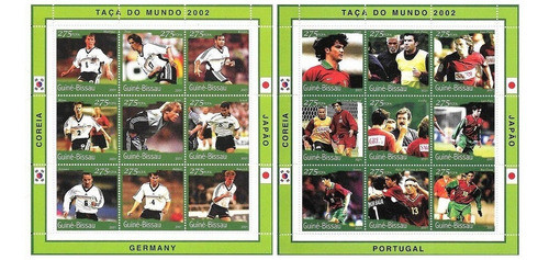 Mundial Fútbol - Guinea Bissau - 6 Hojitas + 5 Blocks Mint 0