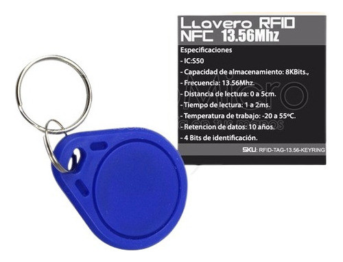 Llavero Rfid Tag Nfc 13.56mhz Registro Portero Control Acces 1