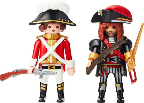 Playmobil Duo Pack Muñecos Figuras Pirata Y Soldado 70273 1