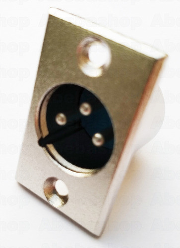 Conector Xlr Para Chasis Macho Panel-p 0