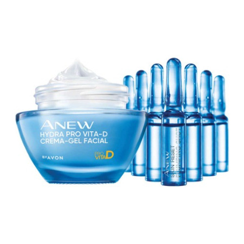 Set X2 Crema Gel Hydra Pro Vita D + Ampollas Kit Skin Care 0