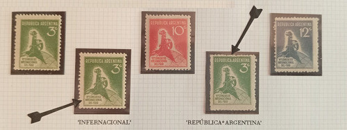 Filatelia Lote Estampillas 1932 Emisión Congreso De Frío 0